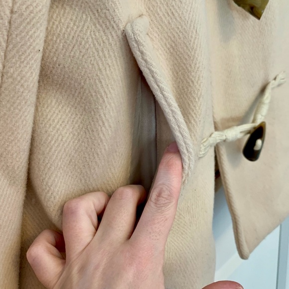 Cream Banana Republic Toggle Coat - Picture 3 of 10